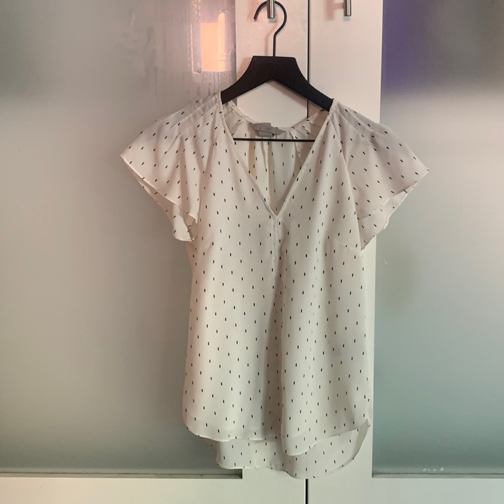 White and Black H&M Blouse